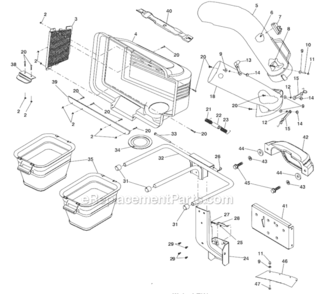 Part Location Diagram of 532132983 Husqvarna Spring, Cover Right Hand